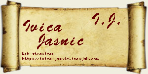 Ivica Jasnić vizit kartica